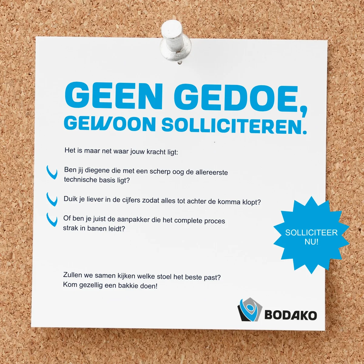 VACATURE BODAKO afbeelding